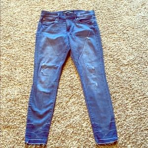 Express raw hem jeans